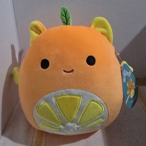 Squishmallows Barnet The Orange Citrus Fruit Bat plush toy